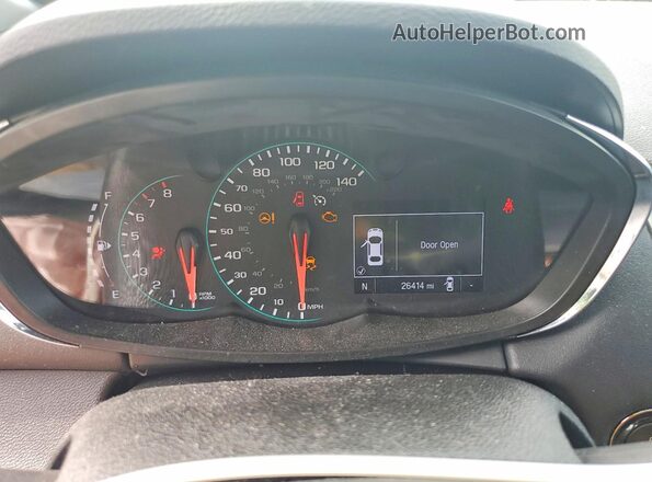 3GNCJLSB2KL308732 2019 CHEVROLET TRAX Gray Widok zestawu wskaźników