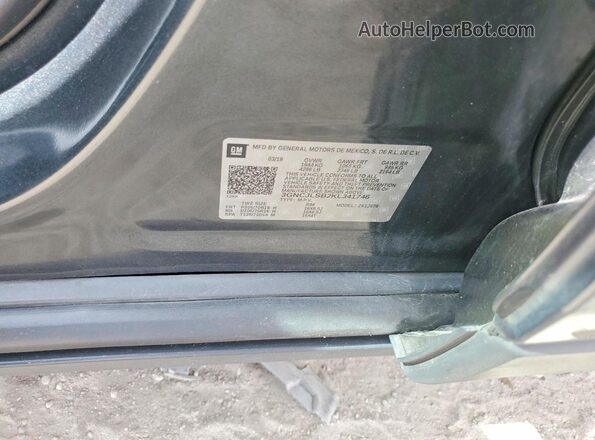 3GNCJLSB2KL341746 2019 CHEVROLET TRAX Black Вид підкапотного простору
