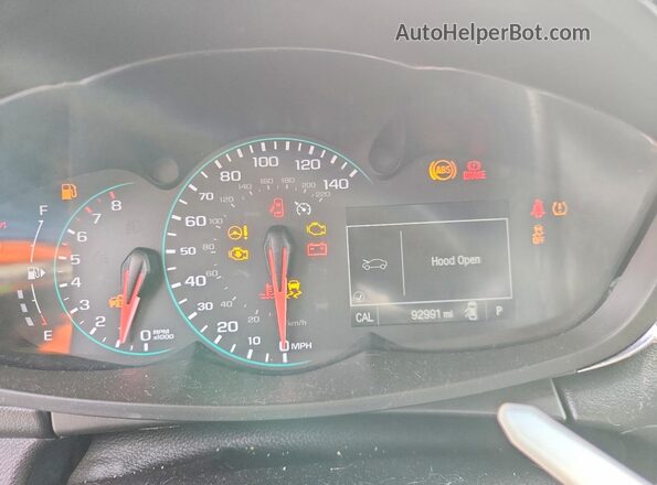 3GNCJLSB3HL186181 2017 CHEVROLET TRAX Black Widok zestawu wskaźników