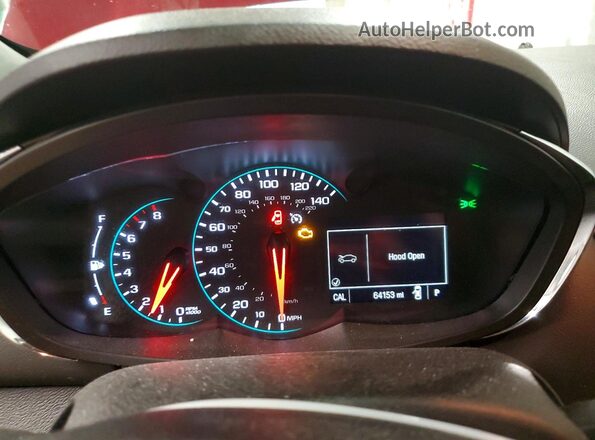 3GNCJLSB3HL209474 2017 CHEVROLET TRAX Burgundy Vista del cuadro de instrumentos