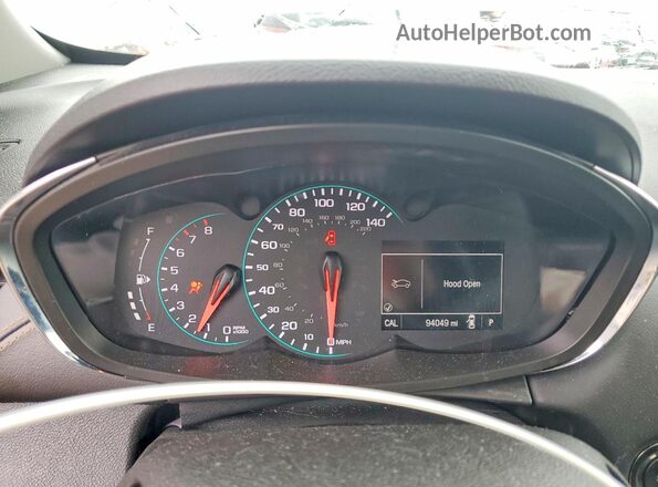 3GNCJLSB3HL237758 2017 CHEVROLET TRAX Silver Widok zestawu wskaźników