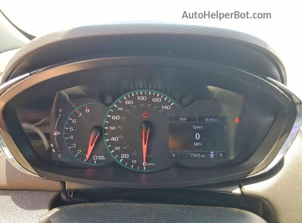 3GNCJLSB3KL402182 2019 CHEVROLET TRAX Black Vista del cuadro de instrumentos