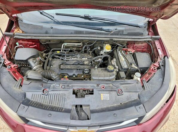 3GNCJLSB4HL163430 2017 CHEVROLET TRAX Burgundy Widok wnętrza z tyłu