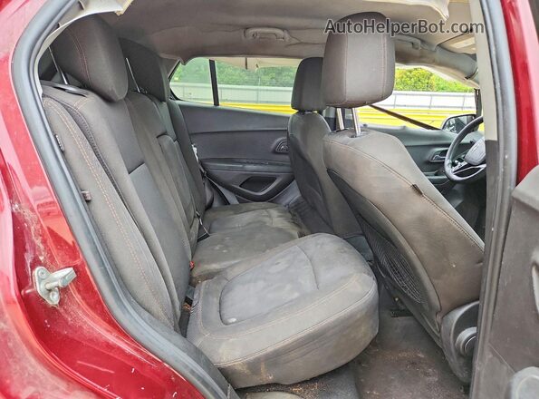 3GNCJLSB4HL163430 2017 CHEVROLET TRAX Burgundy Widok tylnych siedzeń
