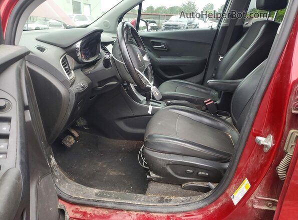 3GNCJLSB4KL361951 2019 CHEVROLET TRAX Red Widok wnętrza z przodu