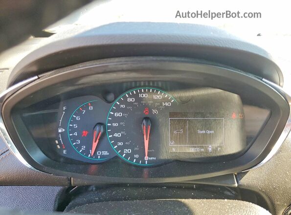 3GNCJLSB4LL267599 2020 CHEVROLET TRAX Gray Instrument cluster view