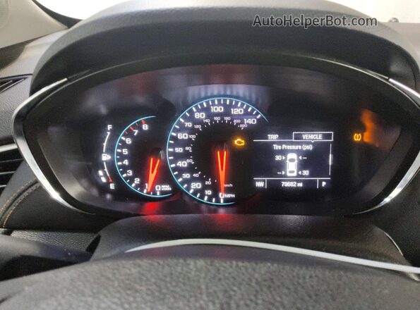 3GNCJLSB5JL196121 2018 CHEVROLET TRAX Blue Vista del cuadro de instrumentos
