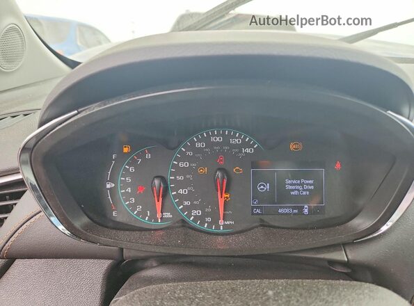 3GNCJLSB5LL177541 2020 CHEVROLET TRAX Blue ხელსაწყოთა პანელის ხედი