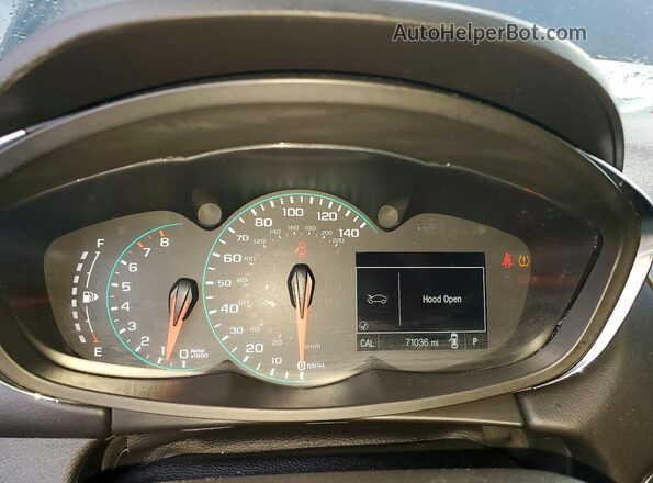 3GNCJLSB6HL171013 2017 CHEVROLET TRAX Gray Vista del cuadro de instrumentos