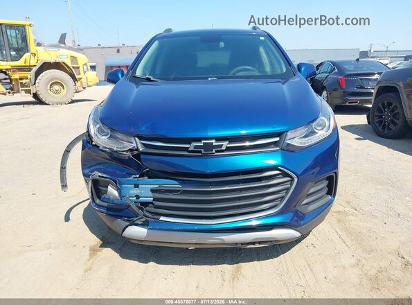 3GNCJLSB6KL338882 2019 CHEVROLET TRAX Blue Instrument cluster view