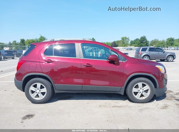 3GNCJLSB7GL120554 2016 CHEVROLET TRAX Red Widok wnętrza z tyłu