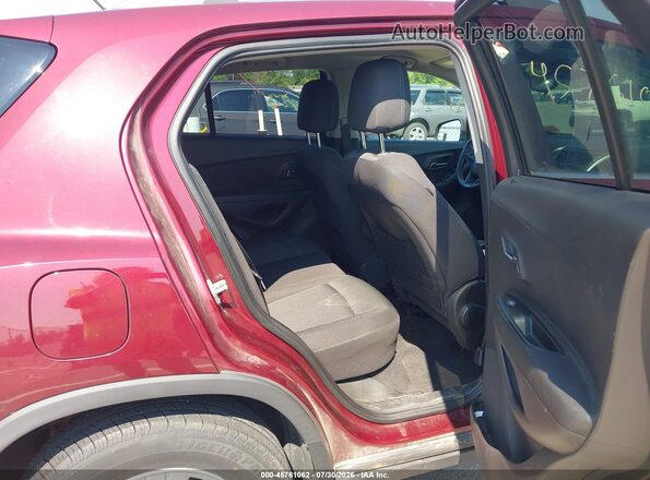 3GNCJLSB7GL120554 2016 CHEVROLET TRAX Red Widok naklejki z numerem VIN