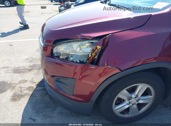3GNCJLSB7GL120554 2016 CHEVROLET TRAX Red Widok z przodu