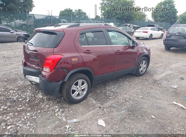 3GNCJLSB7GL218919 2016 CHEVROLET TRAX Burgundy Trasero derecho