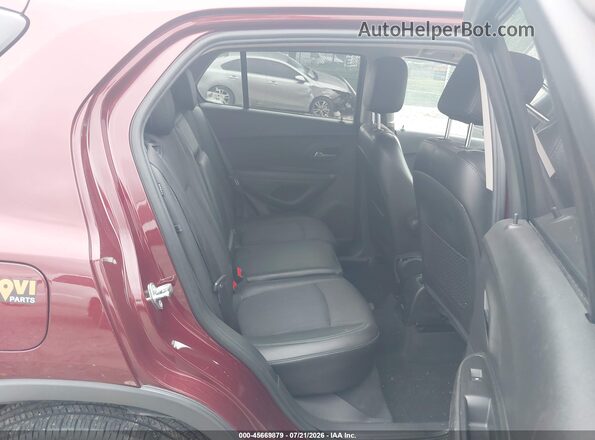3GNCJLSB7GL218919 2016 CHEVROLET TRAX Burgundy Vista de la etiqueta del VIN