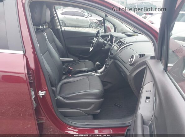 3GNCJLSB7GL218919 2016 CHEVROLET TRAX Burgundy Vista interior delantera