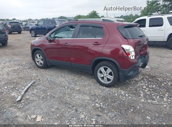 3GNCJLSB7GL218919 2016 CHEVROLET TRAX Burgundy Trasero izquierdo