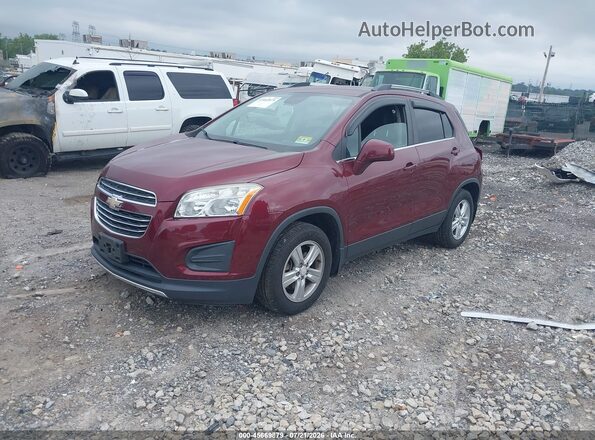3GNCJLSB7GL218919 2016 CHEVROLET TRAX Burgundy Vista tres cuartos delantera izquierda
