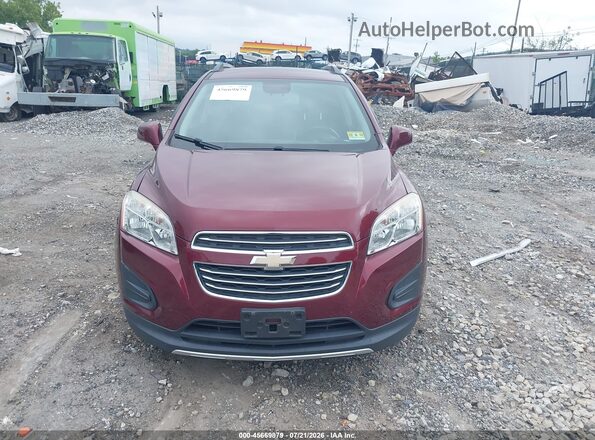 3GNCJLSB7GL218919 2016 CHEVROLET TRAX Burgundy Vista del cuadro de instrumentos