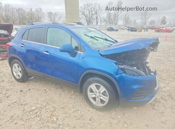 3GNCJLSB7LL143259 2020 CHEVROLET TRAX Синий Передняя правая четверть