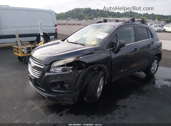3GNCJLSB8GL244607 2016 CHEVROLET TRAX Серый Передняя левая четверть