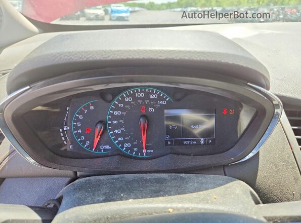 3GNCJLSB9KL154519 2019 CHEVROLET TRAX Red Instrument cluster view