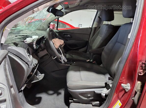 3GNCJLSB9KL369690 2019 CHEVROLET TRAX Burgundy წინა სალონის ხედი