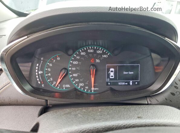 3GNCJLSB9LL130898 2020 CHEVROLET TRAX Black Instrument cluster view