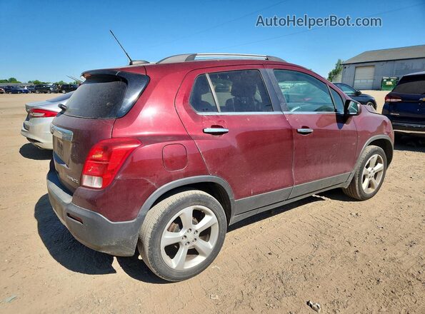 3GNCJMSB8GL170109 2016 CHEVROLET TRAX Бордовый Задняя правая четверть