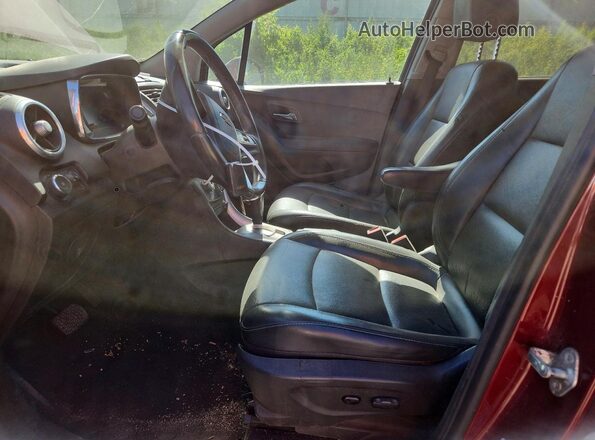 3GNCJMSB8GL170109 2016 CHEVROLET TRAX Бордовый Вид салона спереди