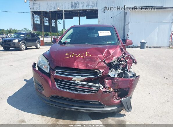 3GNCJNSB6GL224352 2016 CHEVROLET TRAX Red Դիմացի տեսք