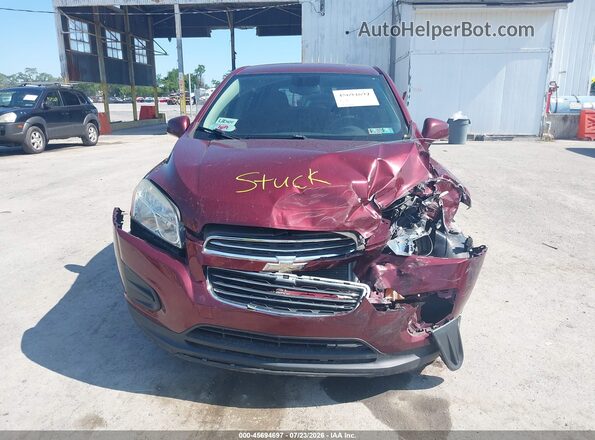 3GNCJNSB6GL224352 2016 CHEVROLET TRAX Red Սարքավորումների վահանակի տեսք