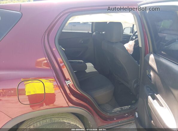 3GNCJNSB6GL224352 2016 CHEVROLET TRAX Red VIN կոդի պիտակի տեսք
