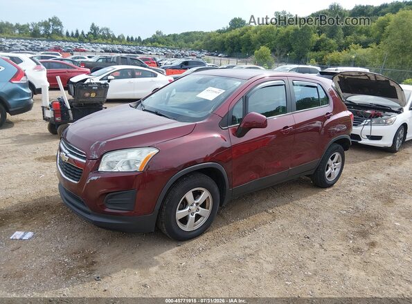 3GNCJNSB6GL226604 2016 CHEVROLET TRAX Red Առջևի ձախ երեք քառորդ տեսարան