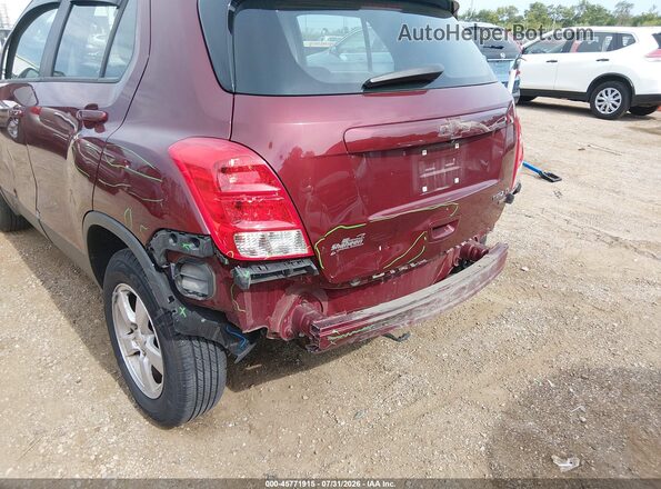 3GNCJNSB6GL226604 2016 CHEVROLET TRAX Red Դիմացի տեսք