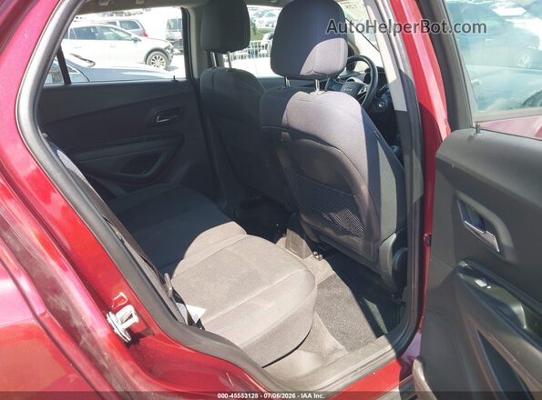 3GNCJNSB7GL176392 2016 CHEVROLET TRAX Maroon VIN կոդի պիտակի տեսք