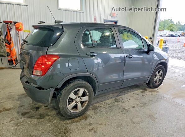 3GNCJNSBXGL258231 2016 CHEVROLET TRAX Серый Задняя правая четверть