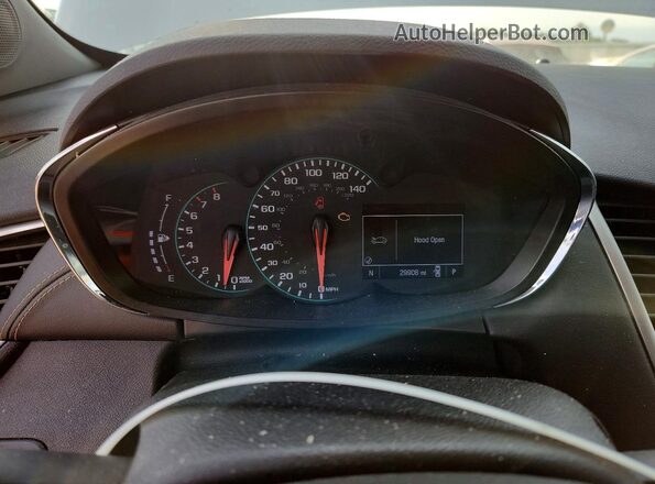 3GNCJNSBXKL201844 2019 CHEVROLET TRAX White Вид щитка приладів
