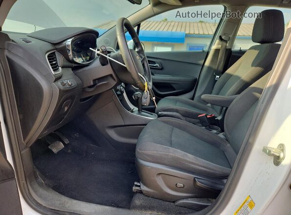 3GNCJNSBXKL201844 2019 CHEVROLET TRAX White Вид салону спереду
