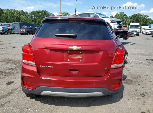 3GNCJPSB0LL191886 2020 CHEVROLET TRAX Red Вид ззаду