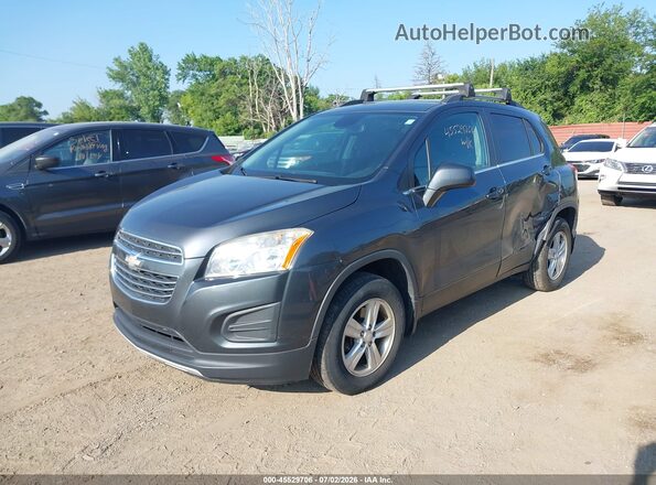 3GNCJPSB3GL127461 2016 CHEVROLET TRAX Gray Front left