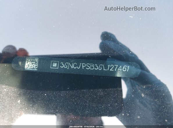 3GNCJPSB3GL127461 2016 CHEVROLET TRAX Gray Engine compartment view
