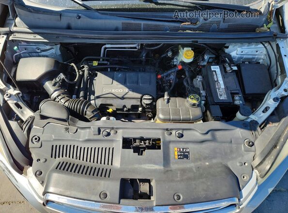 3GNCJPSB3GL157060 2016 CHEVROLET TRAX Серебряный Вид задней части салона
