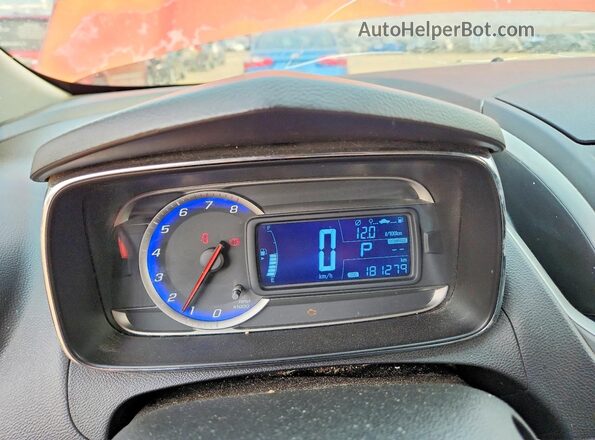 3GNCJPSB7GL215929 2016 CHEVROLET TRAX Orange Vista del cuadro de instrumentos