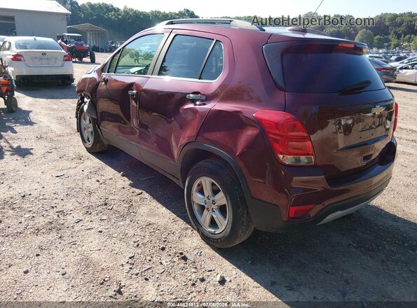3GNCJPSBXHL223587 2017 CHEVROLET TRAX Maroon უკანა მარცხენა