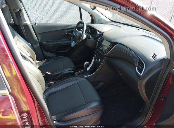 3GNCJPSBXHL223587 2017 CHEVROLET TRAX Maroon წინა სალონის ხედი