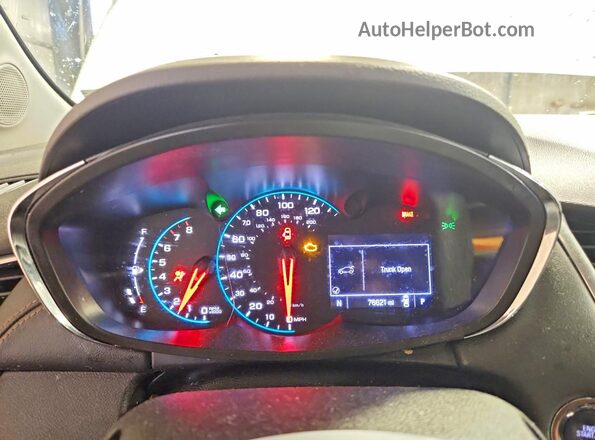 3GNCJRSB3LL196804 2020 CHEVROLET TRAX White Вид щитка приладів