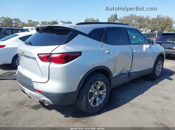 3GNKBBRA0MS547415 2021 CHEVROLET BLAZER Silver უკანა მარჯვენა