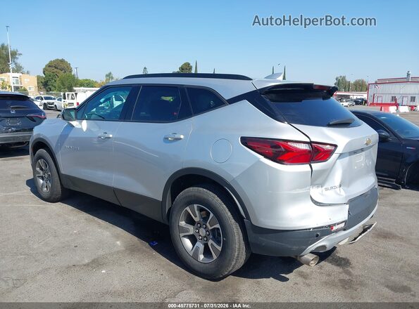 3GNKBBRA0MS547415 2021 CHEVROLET BLAZER Silver უკანა მარცხენა