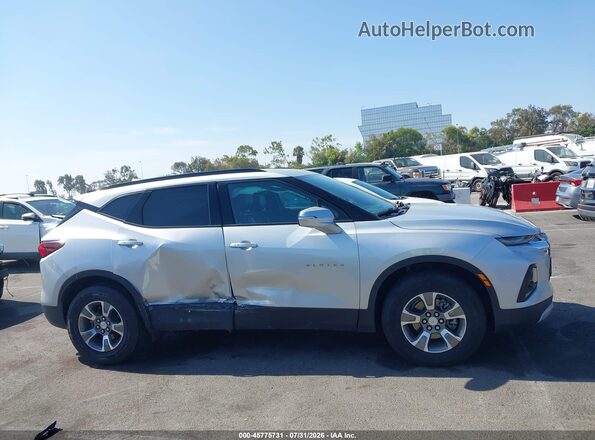 3GNKBBRA0MS547415 2021 CHEVROLET BLAZER Silver უკანა სალონის ხედი
